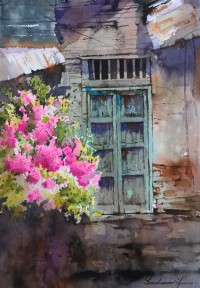 Sadia Arif, 11 x 15 Inch, Watercolor on Paper, Cityscape Painting, AC-SAD-075 Sadia Arif, 11 x 15 Inch, Watercolor on Paper, Cityscape Painting, AC-SAD-075